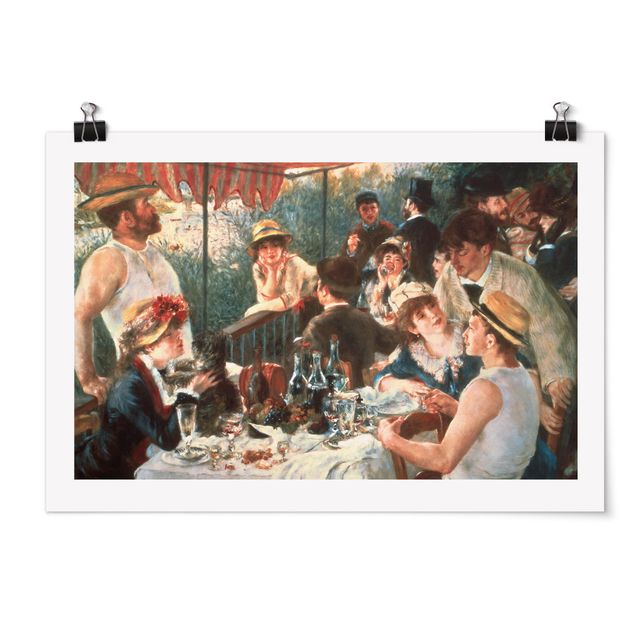 Poster - Auguste Renoir - Das Frühstück der Ruderer - Querformat 2:3