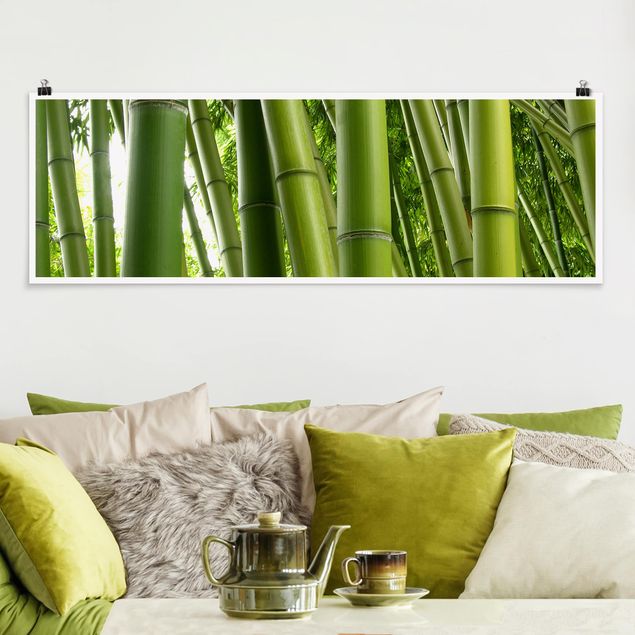 Wand Poster XXL Bamboo Trees