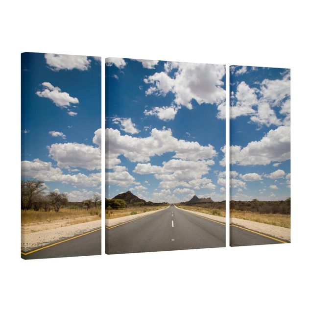 Leinwandbild 3-teilig - Route 66 - Triptychon