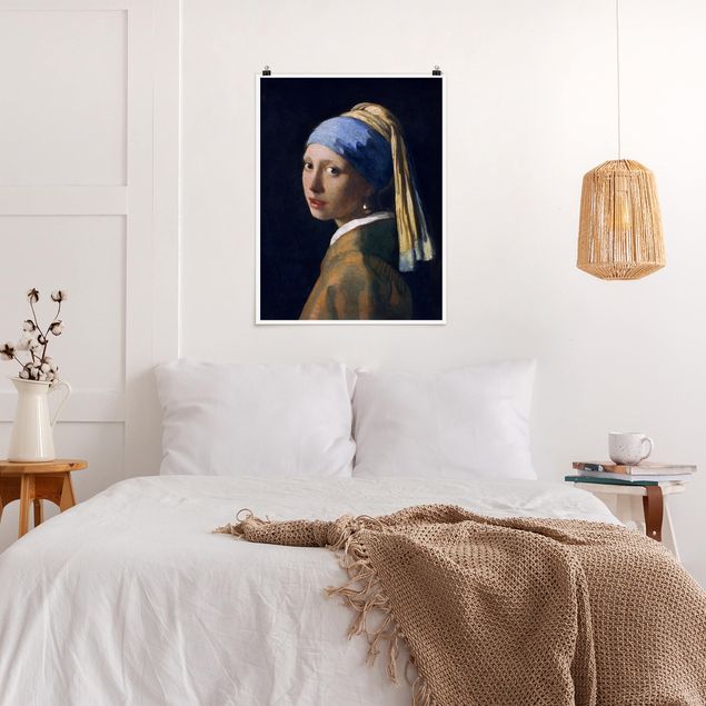 Moderne Poster Jan Vermeer van Delft - Das Mädchen mit dem Perlenohrgehänge