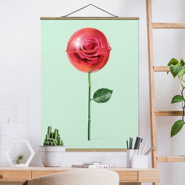 Jonas Loose Poster Rose mit Lollipop