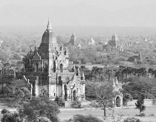 Klebefliesen weiß Bagan in Myanmar II