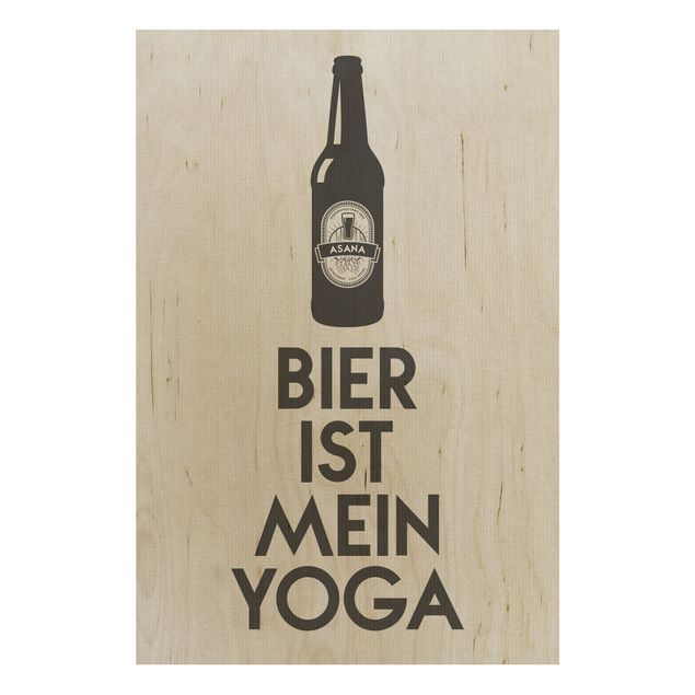Kubistika Poster Bier Ist Mein Yoga