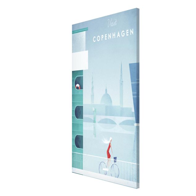 Magnettafel Design Reiseposter - Kopenhagen