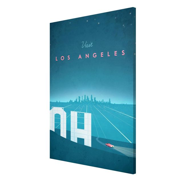 Magnettafel - Reiseposter - Los Angeles - Memoboard Hochformat 3:2