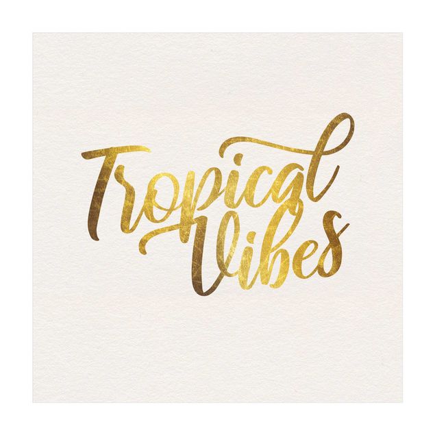 Teppich gold Gold - Tropical Vibes