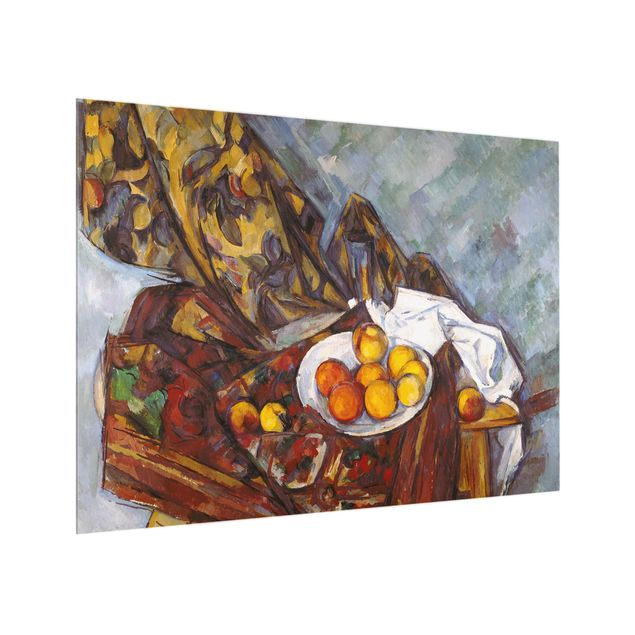 Glas Spritzschutz - Paul Cézanne - Stillleben Früchte - Querformat - 4:3