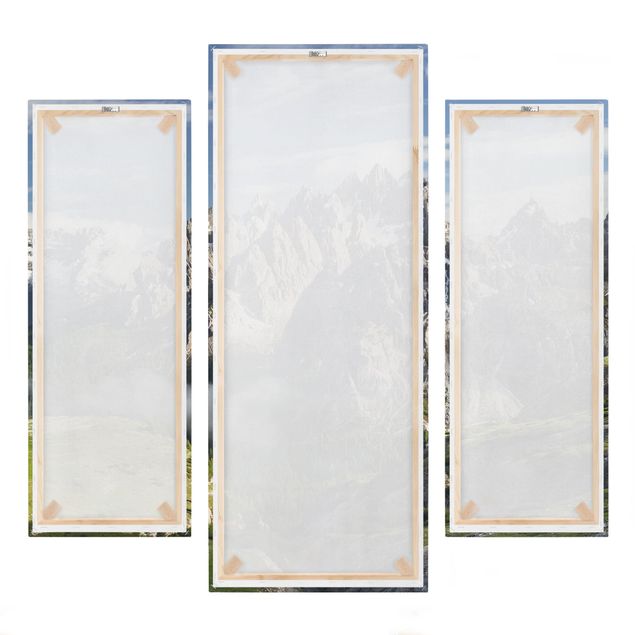 Leinwandbild 3-teilig - Italienische Alpen - Galerie Triptychon