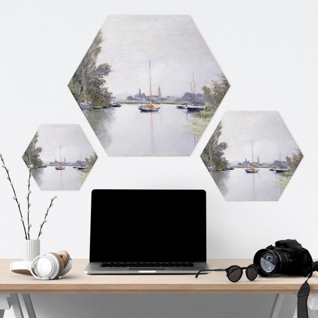 Hexagon Bild Alu-Dibond - Claude Monet - Argenteuil