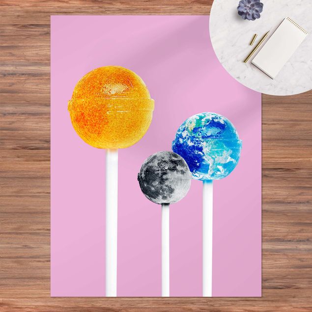 Teppich Balkon Lollipops mit Planeten