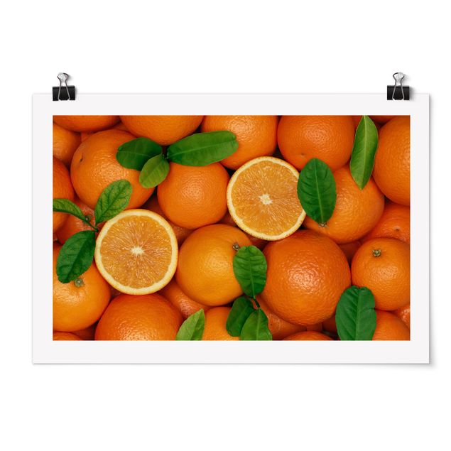 Poster Saftige Orangen