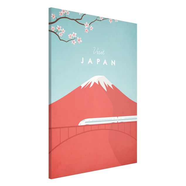 Magnettafeln Blumen Reiseposter - Japan