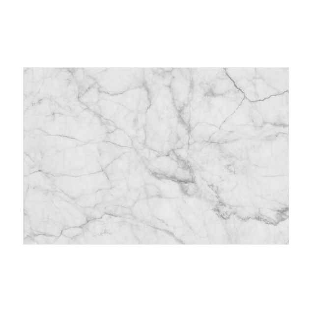 Teppich Marmor Optik Bianco Carrara