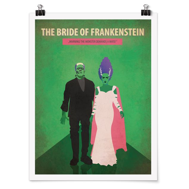 Wandbilder Filmposter The Bride of Frankenstein