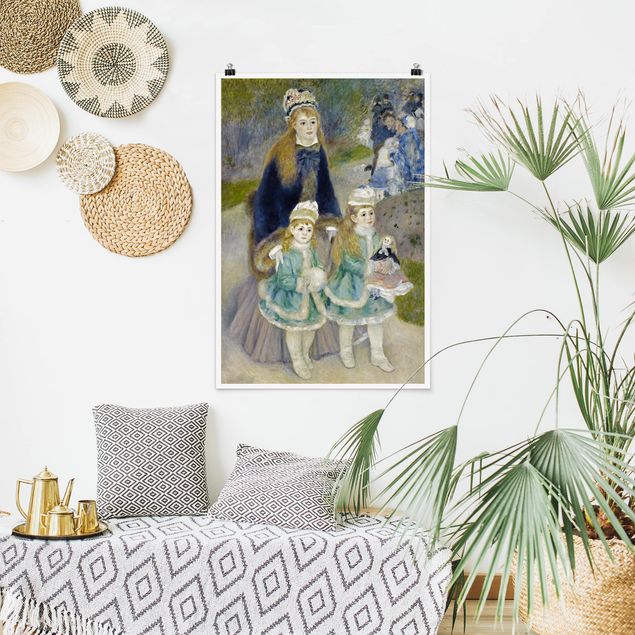 Moderne Poster Auguste Renoir - Mutter und Kinder