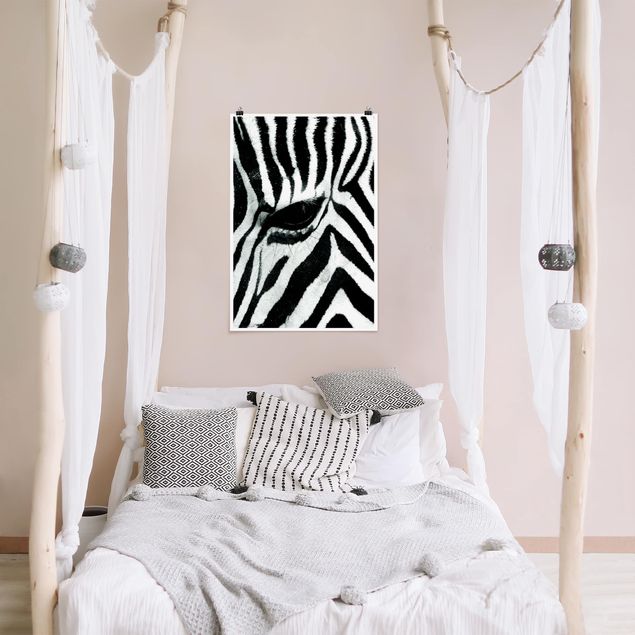 Poster schwarz-weiß Zebra Crossing No.3