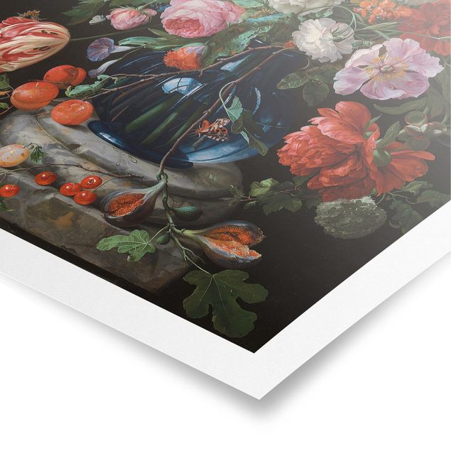 Poster bestellen Jan Davidsz de Heem - Glasvase mit Blumen