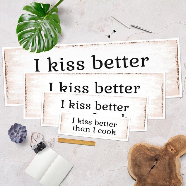 Poster - No.KA29 I Kiss Better II - Panorama Querformat