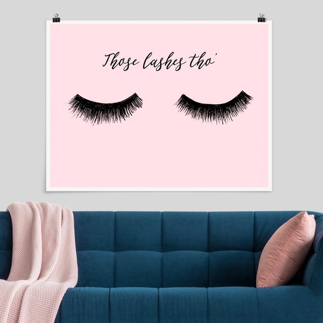 Wand Poster XXL Wimpern Chat - Lashes