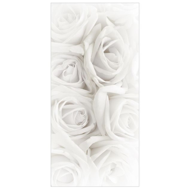 Raumteiler - Weiße Rosen 250x120cm