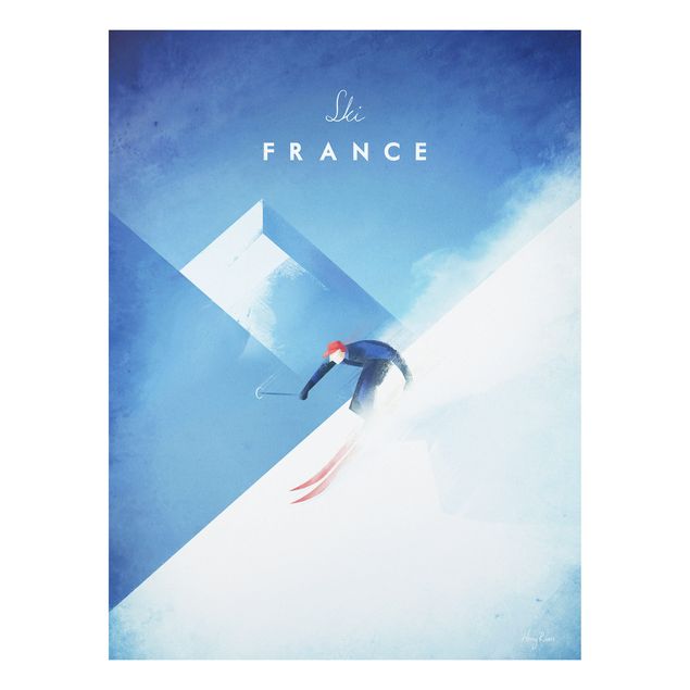 schöne Bilder Reiseposter - Ski in Frankreich