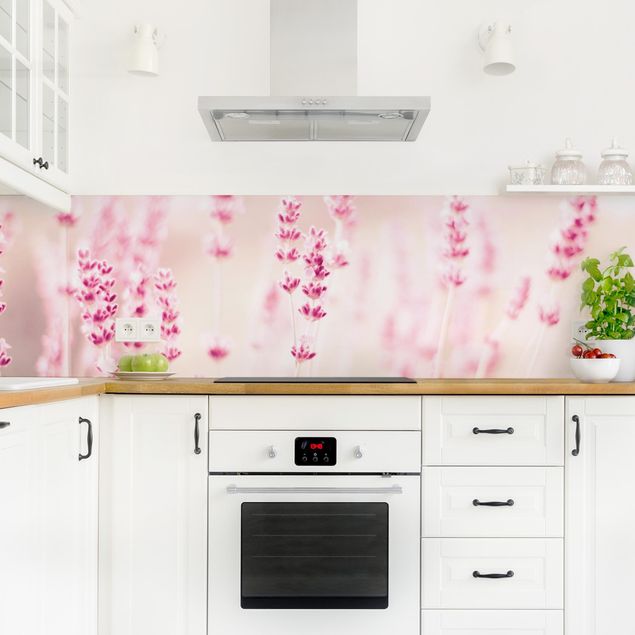 Küchenrückwand selbstklebend Zartrosaner Lavendel