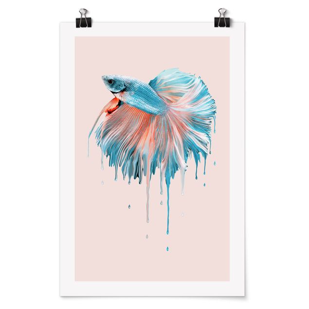 Moderne Poster Schmelzender Fisch