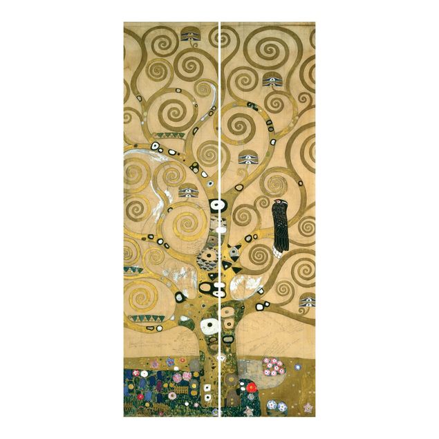 Schiebegardinen Set - Gustav Klimt - Der Lebensbaum - Flächenvorhänge