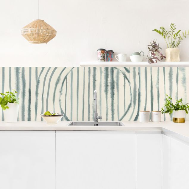 Küchenrückwand selbstklebend Kreisende Wasserfarben