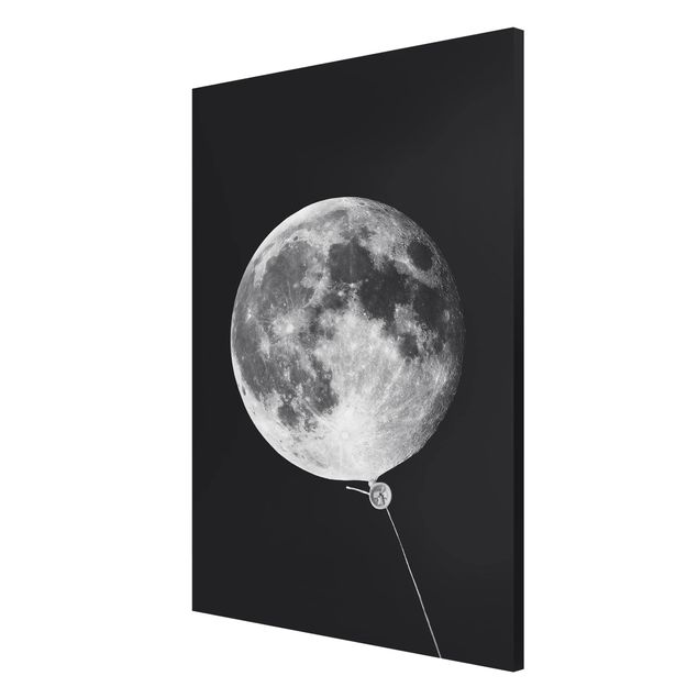 Magnettafel Motiv Luftballon mit Mond