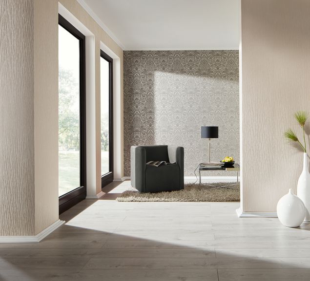 Tapeten mit Muster Architects Paper Luxury wallpaper in Grau Metallic - 305453