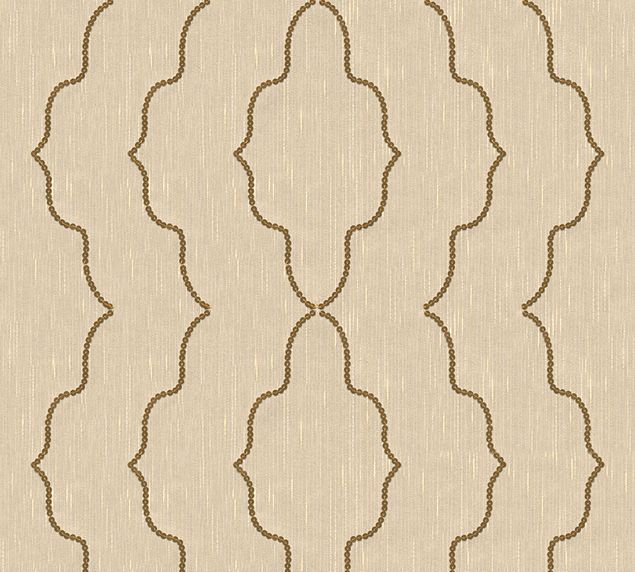 Vintage Tapete Architects Paper Wall Fashion in Creme Metallic - 306151