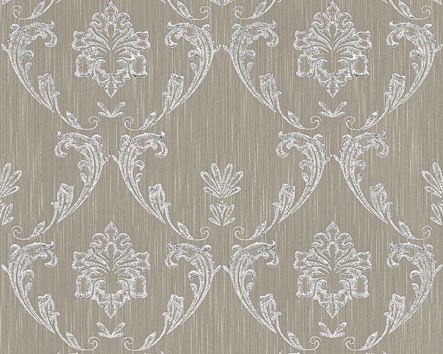 Tapeten mit Muster Architects Paper Metallic Silk in Beige Metallic - 306583