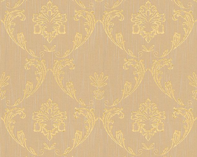 Tapeten mit Muster Architects Paper Metallic Silk in Beige Metallic - 306584