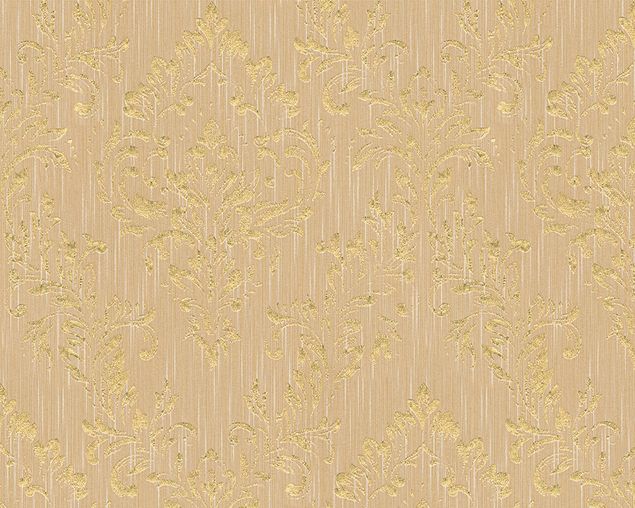 Tapeten mit Muster Architects Paper Metallic Silk in Beige Metallic - 306594