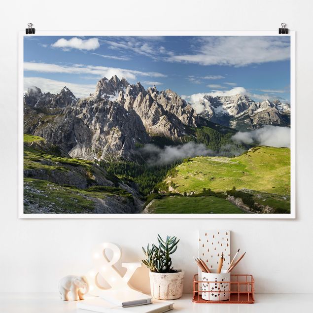 Poster Berge Italienische Alpen