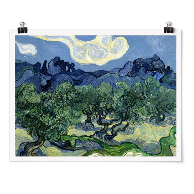 Poster - Vincent van Gogh - Olivenbäume - Querformat 3:4