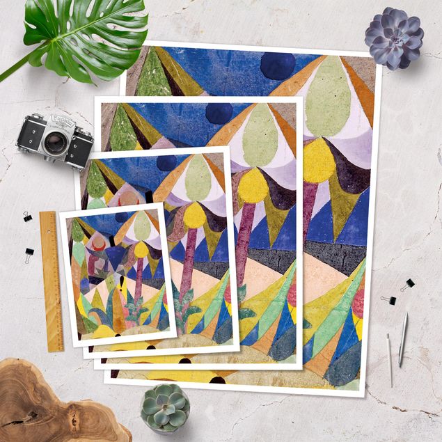 Poster - Paul Klee - Mildtropische Landschaft - Hochformat 3:4