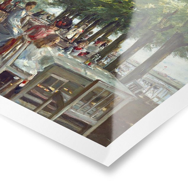 Poster - Max Liebermann - Terrasse des Restaurants Jacob - Querformat 3:4