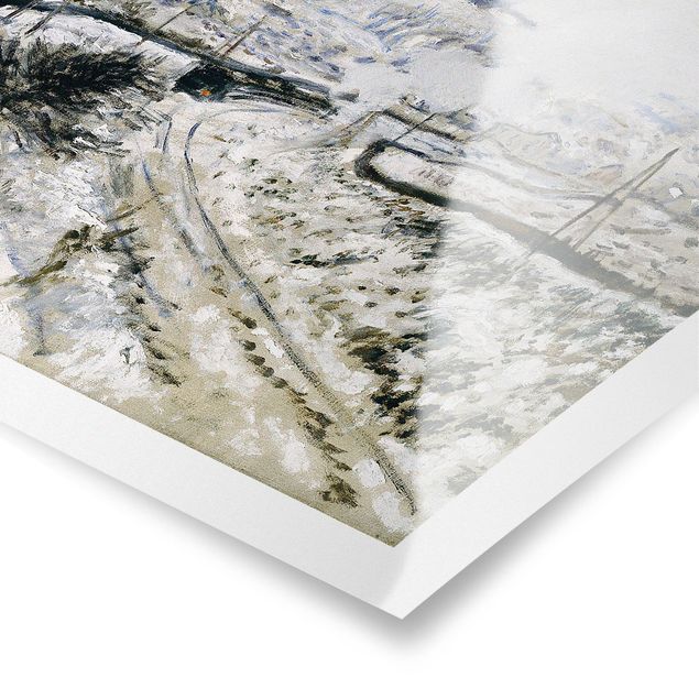 Poster bestellen Claude Monet - Zug im Schnee
