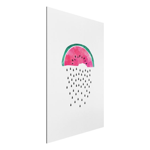 Alu-Dibond - Wassermelonen Regen - Querformat