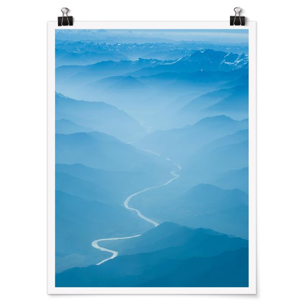 Moderne Poster Blick über den Himalaya
