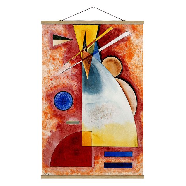 Stoffbilder mit Posterleisten Wassily Kandinsky - Ineinander