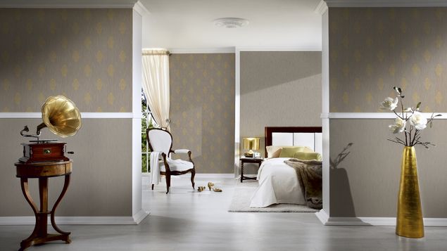 Design Tapeten Architects Paper Luxury wallpaper in Beige Metallic - 319463