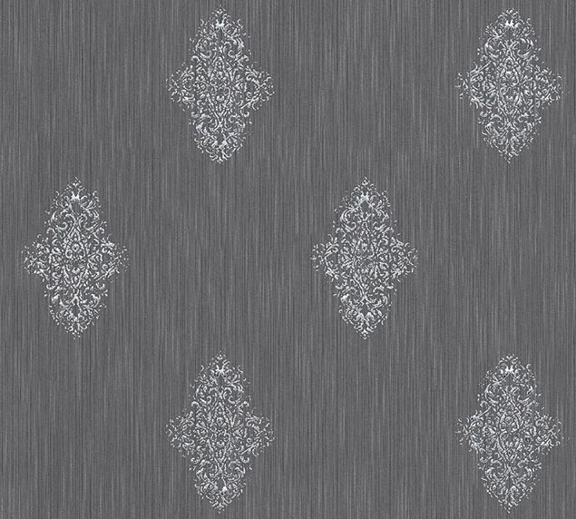 Vliestapete Barock Architects Paper Luxury wallpaper in Grau Metallic - 319464