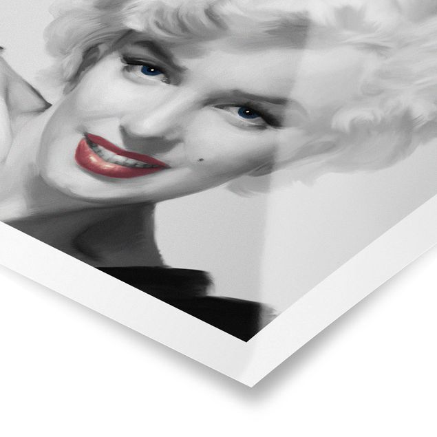 Poster bestellen Marilyn auf Sofa
