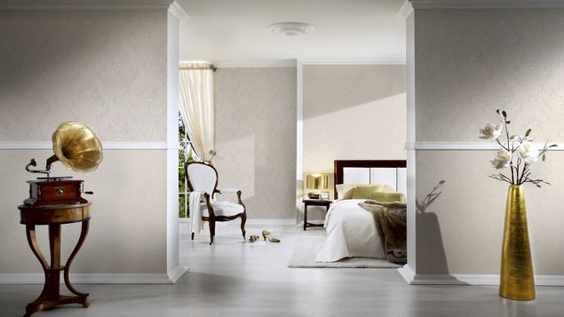 Mustertapeten Architects Paper Luxury wallpaper in Creme Metallic - 324221