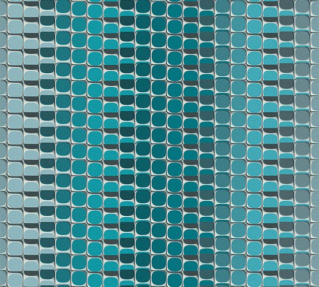 Livingwalls Mustertapete Harmony in Motion by Mac Stopa in Blau, Grau, Weiß