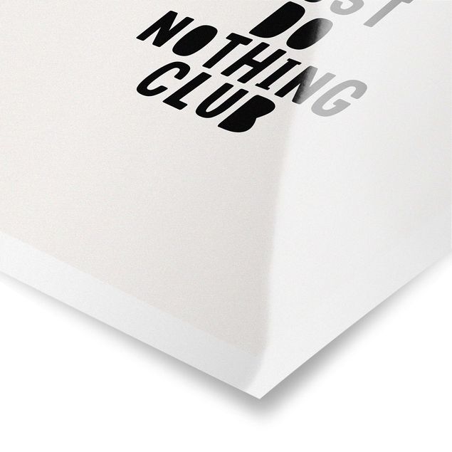 Poster bestellen Do Nothing Club Gelb