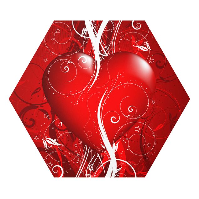 Hexagon Bild Forex - Floral Heart